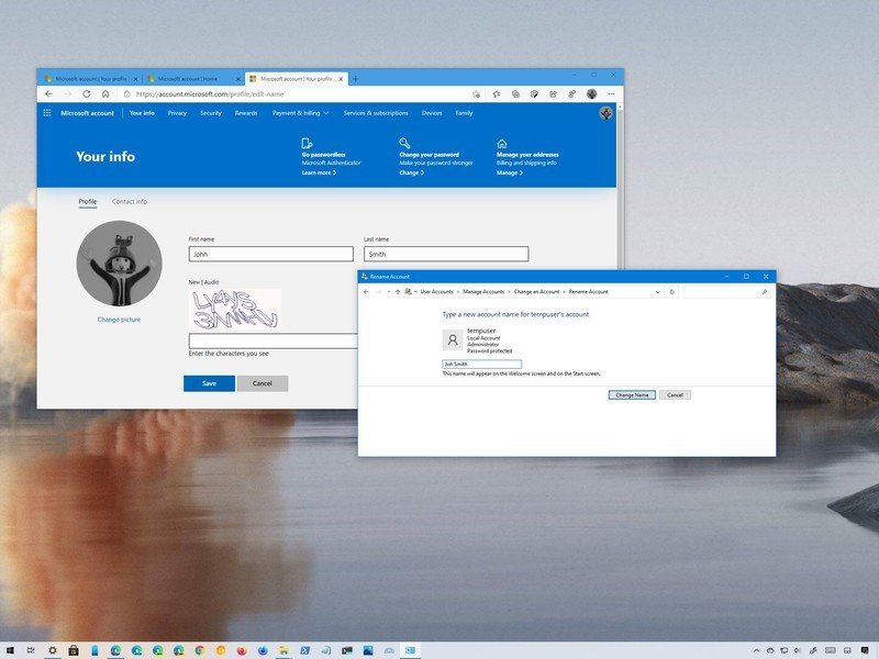 如何在Windows 10中變更登入帳號名