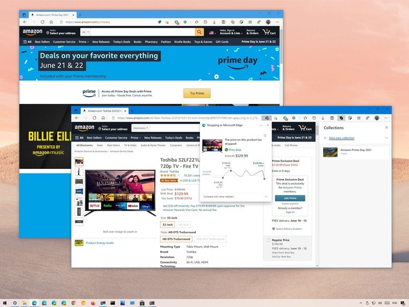 如何使用 Microsoft Edge 在亞馬遜 Prime Day 更聰明地購物