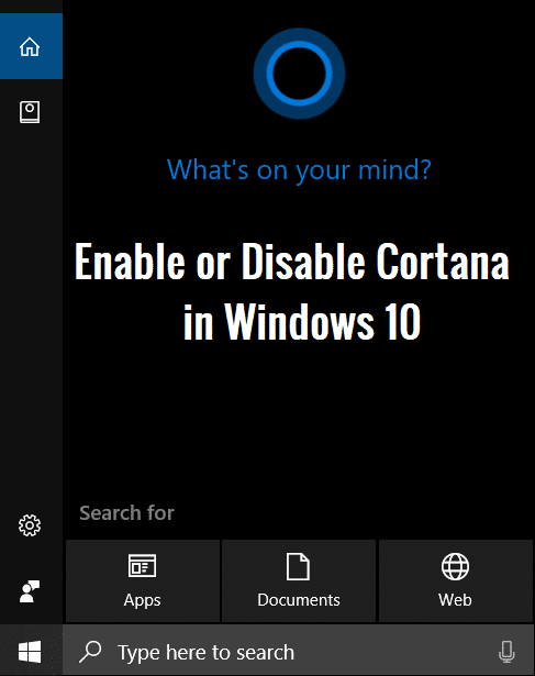 如何在 Windows 10 中启用或禁用 Cortana