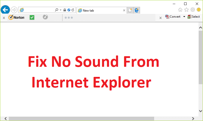 修复 Internet Explorer 11 中没有声音的问题