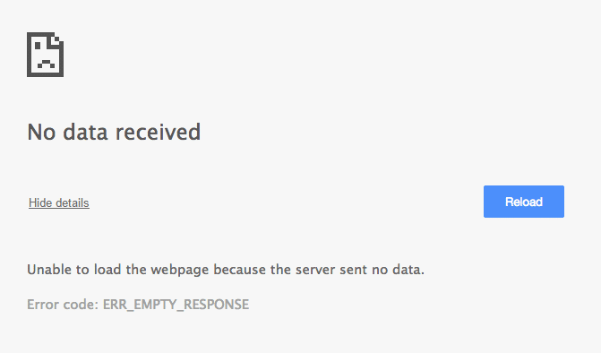 解決 Google Chrome 中的 ERR_EMPTY_RESPONSE 錯誤
