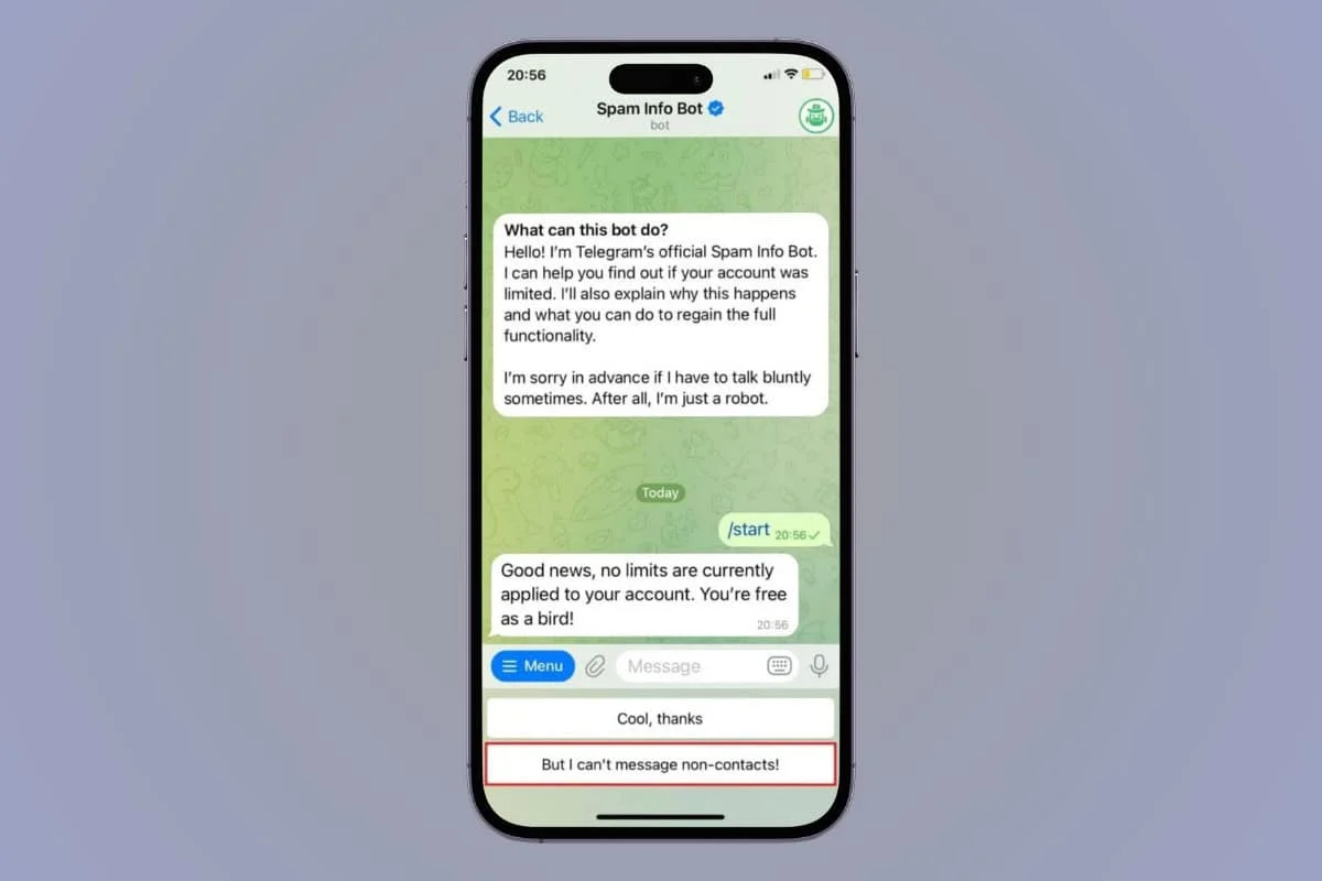 如何解决只能向 Telegram 上的共同联系人发送消息的问题